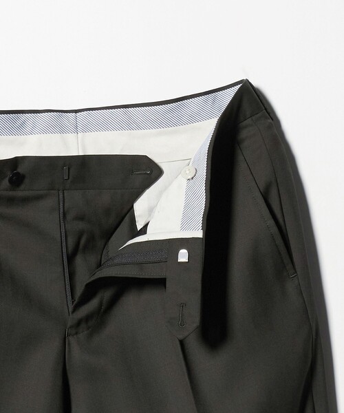 green label relaxing(グリーンレーベルリラクシング)の「GUABELLO ヘリンボーン HX 1プリーツ スーツパンツ(スーツパンツ・メンズ・ダークグリーン/ダークブラウン・76/84/72/80/88/92)」の14枚目の写真