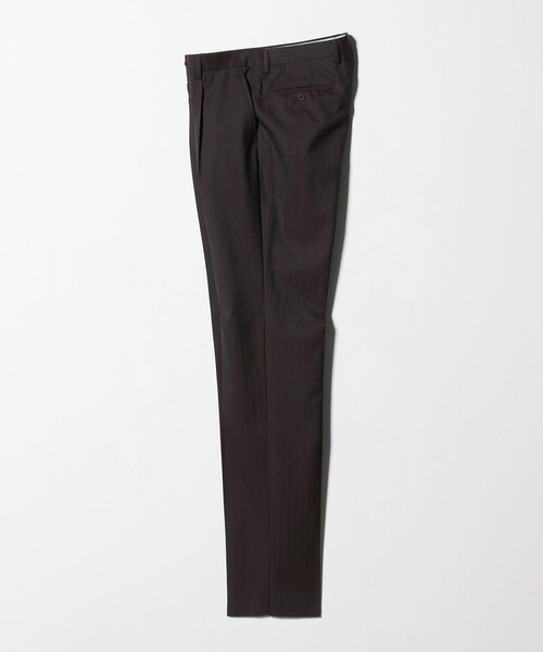 green label relaxing(グリーンレーベルリラクシング)の「GUABELLO ヘリンボーン HX 1プリーツ スーツパンツ(スーツパンツ・メンズ・ダークグリーン/ダークブラウン・76/84/72/80/88/92)」の18枚目の写真