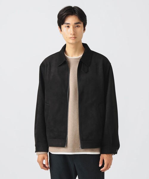 セール】【完売間近】フェイクスエード ジップ ブルゾン/Faux Suede