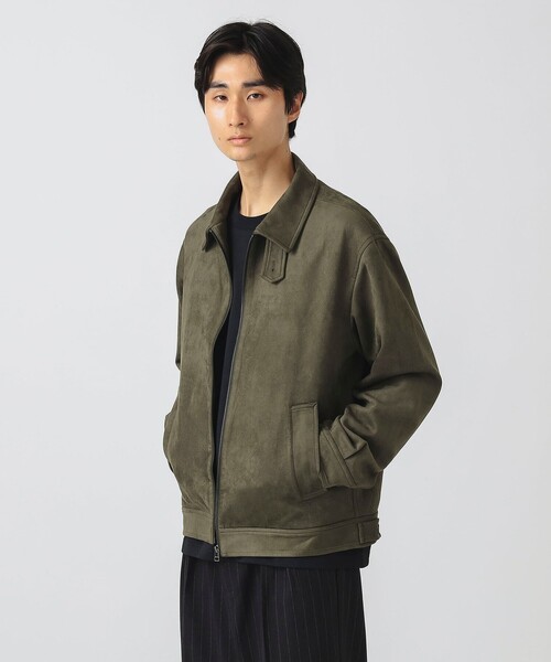 BEAMS HEART(ビームスハート)の「【完売間近】フェイクスエード ジップ ブルゾン/Faux Suede Zip-Up Blouson(ブルゾン・メンズ・ブラック/オリーブ・S/M/L)」の10枚目の写真