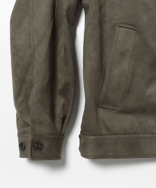 BEAMS HEART(ビームスハート)の「【完売間近】フェイクスエード ジップ ブルゾン/Faux Suede Zip-Up Blouson(ブルゾン・メンズ・ブラック/オリーブ・S/M/L)」の14枚目の写真