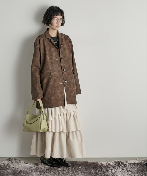 セール】フェイクレザーカラージャケット（その他アウター）｜THE YOn