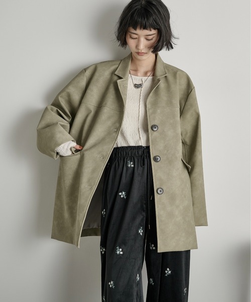 セール】フェイクレザーカラージャケット（その他アウター）｜THE YOn