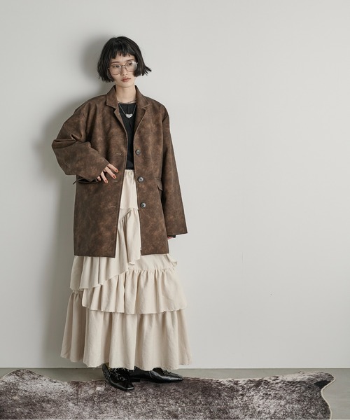 セール】フェイクレザーカラージャケット（その他アウター）｜THE YOn