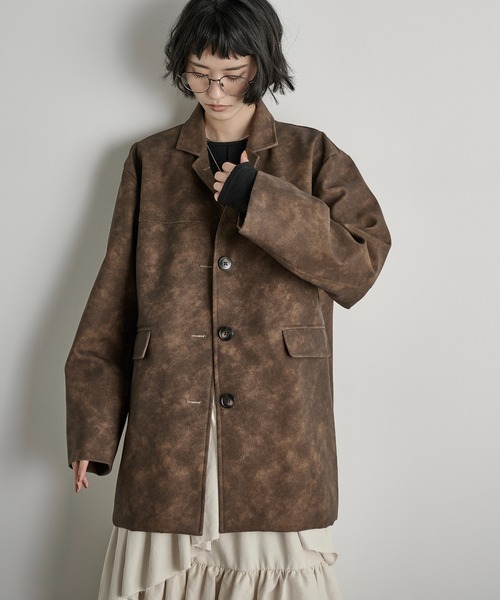 セール】フェイクレザーカラージャケット（その他アウター）｜THE YOn