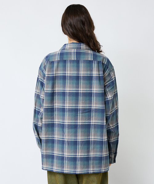 Pendleton ネルシャツ Mサイズ ベージュ青チェック Pendleton チェック柄ネルシャツ Mサイズ - メルカリ