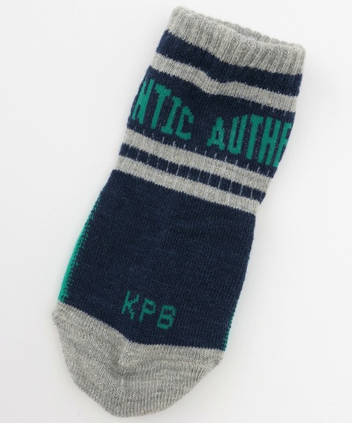 KP DECO（ケーピーデコ）の「恐竜・ライン 2Pソックス（ソックス/靴下・キッズ・ブルー/グリーン・14cm/16cm/18cm/20cm/22cm/11cm）」の3枚目の写真