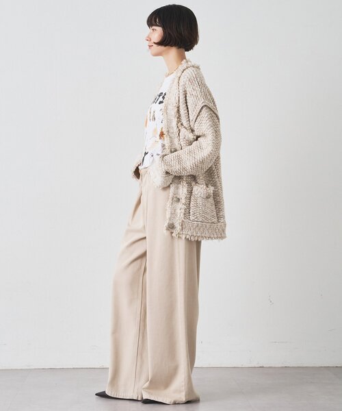 ミックスヤーンニットツイードジャケット（その他アウター）｜Whim