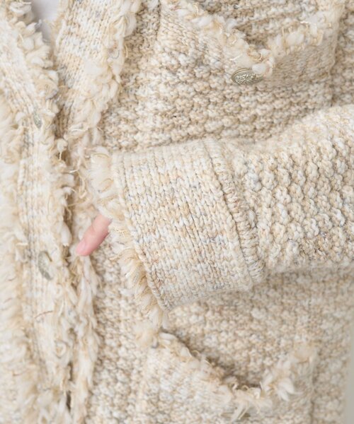 ミックスヤーンニットツイードジャケット（その他アウター）｜Whim