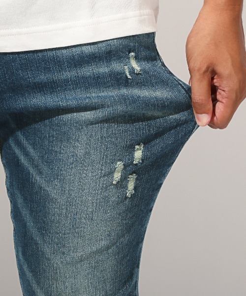 LUXSTYLE(ラグスタイル)の「キャロットスキニーデニムパンツ(デニムパンツ・メンズ・ブラック/インディゴブルー・M/L/XL)」の11枚目の写真