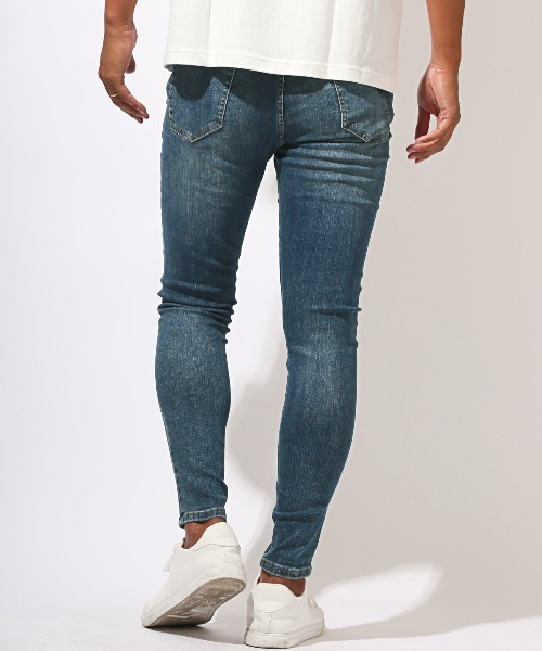 LUXSTYLE(ラグスタイル)の「キャロットスキニーデニムパンツ(デニムパンツ・メンズ・ブラック/インディゴブルー・M/L/XL)」の13枚目の写真