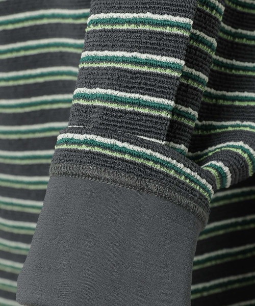 niko and...（ニコアンド）の「ニット襟ボーダーラガー（ニット/セーター・レディース・ブラウン/チャコール/ネイビー・MEDIUM/LARGE）」の18枚目の写真