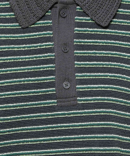 niko and...（ニコアンド）の「ニット襟ボーダーラガー（ニット/セーター・レディース・ブラウン/チャコール/ネイビー・MEDIUM/LARGE）」の20枚目の写真