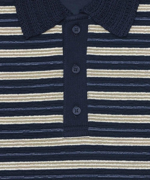 niko and...（ニコアンド）の「ニット襟ボーダーラガー（ニット/セーター・レディース・ブラウン/チャコール/ネイビー・MEDIUM/LARGE）」の22枚目の写真