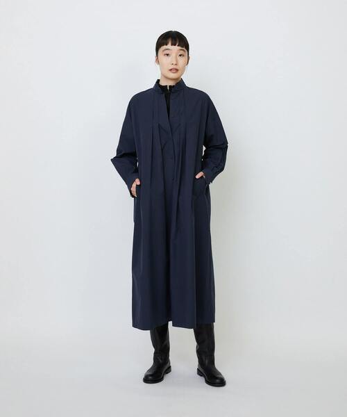 LOISIR（ロワズィール）の「コットンポプリンシャツワンピース（シャツワンピース・レディース・ネイビー/ベージュ/ブラウン・FREE）」の3枚目の写真