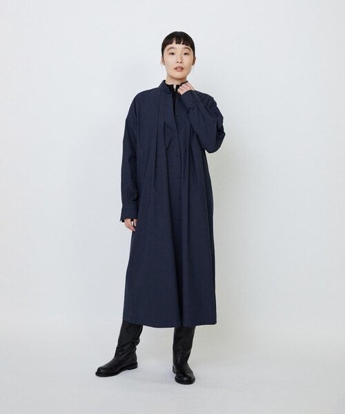LOISIR(ロワズィール)の「コットンポプリンシャツワンピース(シャツワンピース・レディース・ネイビー/ベージュ/ブラウン・FREE)」の13枚目の写真