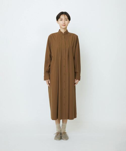 LOISIR（ロワズィール）の「コットンポプリンシャツワンピース（シャツワンピース・レディース・ネイビー/ベージュ/ブラウン・FREE）」の10枚目の写真