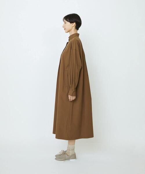 LOISIR（ロワズィール）の「コットンポプリンシャツワンピース（シャツワンピース・レディース・ネイビー/ベージュ/ブラウン・FREE）」の11枚目の写真