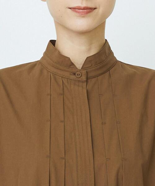 LOISIR（ロワズィール）の「コットンポプリンシャツワンピース（シャツワンピース・レディース・ネイビー/ベージュ/ブラウン・FREE）」の13枚目の写真