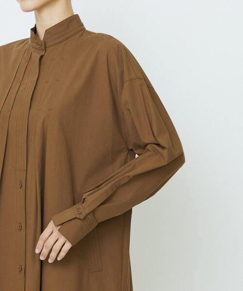 LOISIR（ロワズィール）の「コットンポプリンシャツワンピース（シャツワンピース・レディース・ネイビー/ベージュ/ブラウン・FREE）」の15枚目の写真