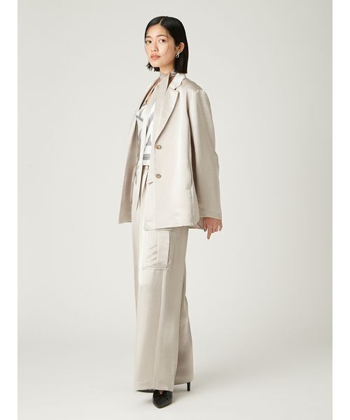 FRAY I.D（フレイアイディー）の「サテンカーゴパンツ（その他パンツ・レディース・ライトベージュ/ブラック/ブラウン・1/0）」の5枚目の写真