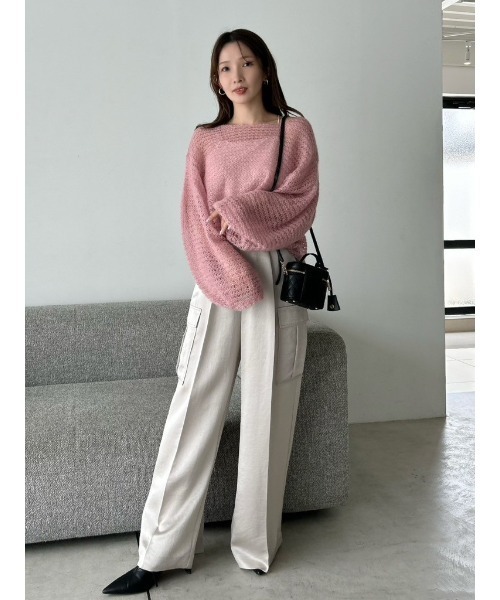 FRAY I.D（フレイアイディー）の「サテンカーゴパンツ（その他パンツ・レディース・ライトベージュ/ブラック/ブラウン・1/0）」の10枚目の写真