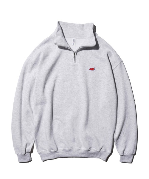 JERZEES（ジャージーズ）の「JERZEES / ジャージーズ "N" QUARTER-ZIP SWEAT ワンポイント 刺しゅう ハーフジップスウェット（スウェット・メンズ・ネイビー/ブラック/ライトグレー・X-LARGE/LARGE/MEDIUM）」の21枚目の写真
