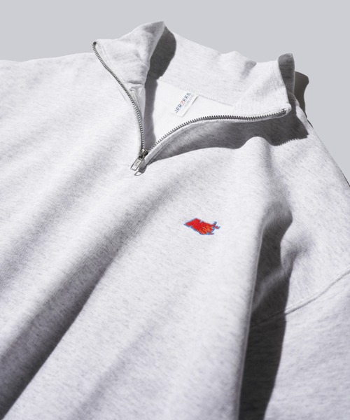 JERZEES（ジャージーズ）の「JERZEES / ジャージーズ "N" QUARTER-ZIP SWEAT ワンポイント 刺しゅう ハーフジップスウェット（スウェット・メンズ・ネイビー/ブラック/ライトグレー・X-LARGE/LARGE/MEDIUM）」の20枚目の写真