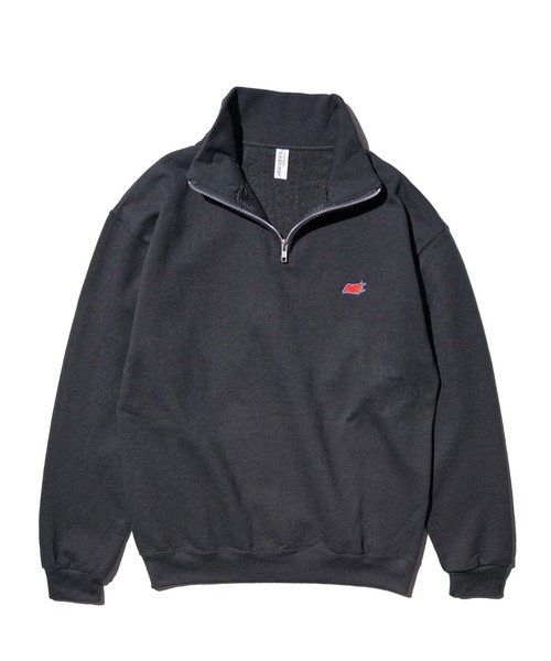JERZEES（ジャージーズ）の「JERZEES / ジャージーズ "N" QUARTER-ZIP SWEAT ワンポイント 刺しゅう ハーフジップスウェット（スウェット・メンズ・ネイビー/ブラック/ライトグレー・X-LARGE/LARGE/MEDIUM）」の13枚目の写真