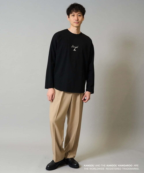 a.v.v(アーヴェヴェ)の「KANGOLスクエアプリントロングシルエットカットソー(Tシャツ/カットソー・メンズ・ホワイト/ブラック・46/48)」の11枚目の写真
