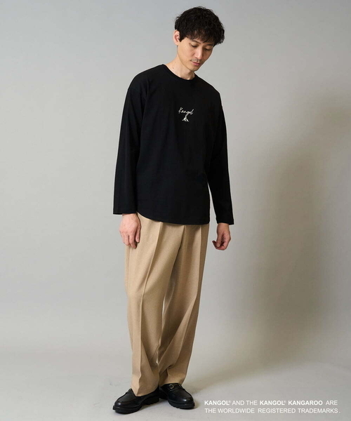 a.v.v(アーヴェヴェ)の「KANGOLスクエアプリントロングシルエットカットソー(Tシャツ/カットソー・メンズ・ホワイト/ブラック・46/48)」の13枚目の写真