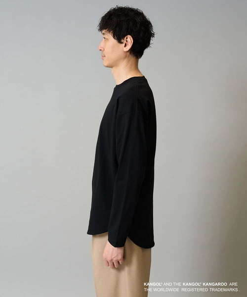 a.v.v(アーヴェヴェ)の「KANGOLスクエアプリントロングシルエットカットソー(Tシャツ/カットソー・メンズ・ホワイト/ブラック・46/48)」の17枚目の写真