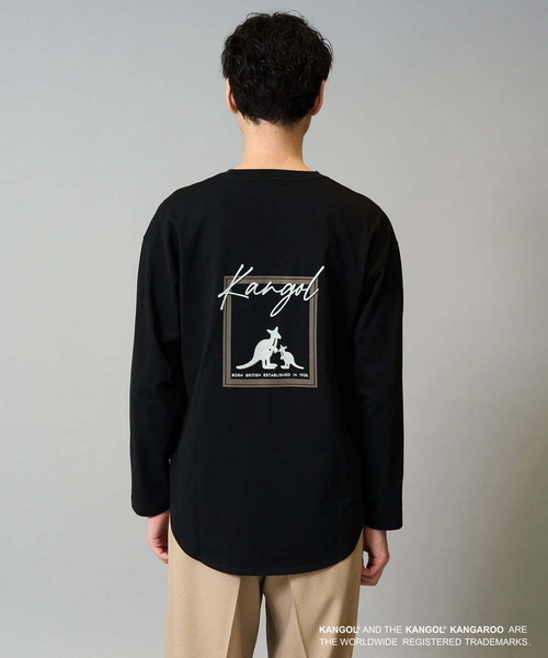 a.v.v(アーヴェヴェ)の「KANGOLスクエアプリントロングシルエットカットソー(Tシャツ/カットソー・メンズ・ホワイト/ブラック・46/48)」の18枚目の写真