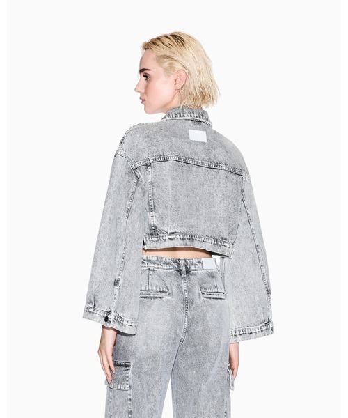 A|X アルマーニ エクスチェンジ】ワイドスリーブ クロップド