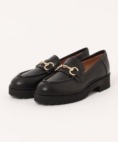 inter-chaussures（インターショシュール）の「【INTER-CHAUSSURES】ラウンドトウビットローファー(I51628)（ローファー・レディース・ブラック/ブラック系その他・38/37/36/35/39）」の4枚目の写真