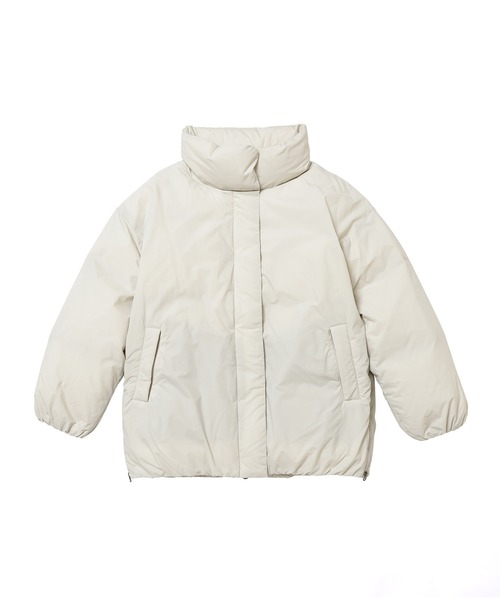 NANGA（ナンガ）の「NANGA/ナンガ STAND COLLAR DOWN JACKET W 比翼仕立て ダブルジップダウンジャケット（ダウンジャケット/コート・レディース・ピンク/イエロー/アイボリー/ブラック・L/M/S）」の2枚目の写真