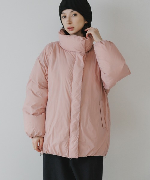 NANGA（ナンガ）の「NANGA/ナンガ STAND COLLAR DOWN JACKET W 比翼仕立て ダブルジップダウンジャケット（ダウンジャケット/コート・レディース・ピンク/イエロー/アイボリー/ブラック・L/M/S）」の18枚目の写真