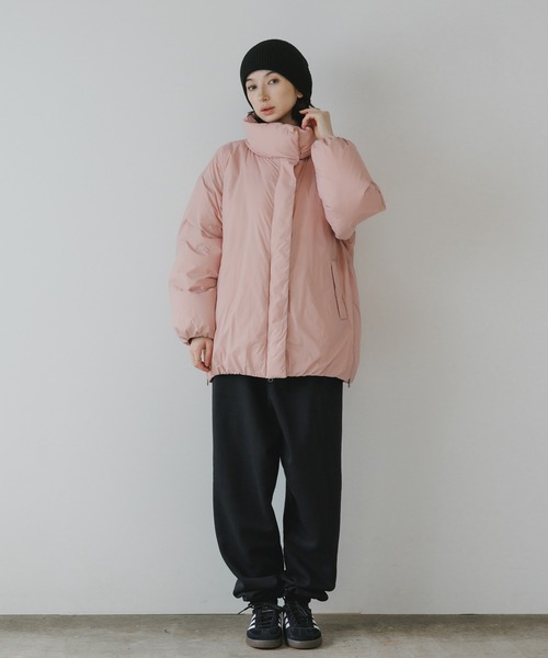 NANGA/ナンガ STAND COLLAR DOWN JACKET W 比翼仕立て ダブルジップ