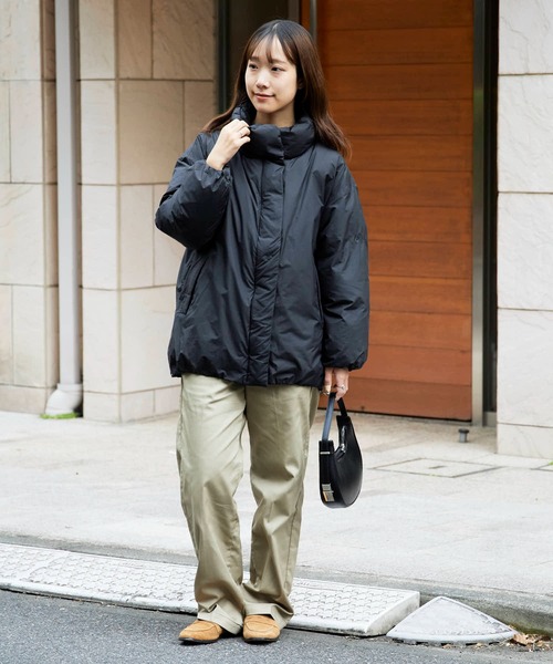 NANGA/ナンガ STAND COLLAR DOWN JACKET W 比翼仕立て ダブルジップ