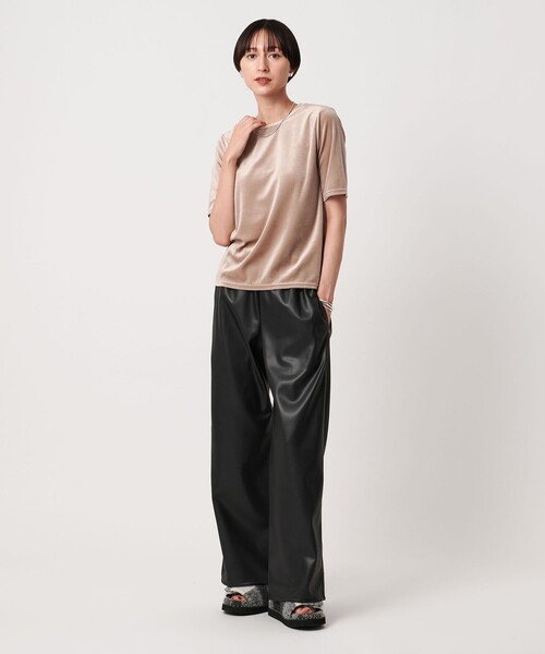 CINOH（チノ）の「【別注】＜CINOH＞レザーライク パンツ（その他パンツ・レディース・ブラック/ブラウン系・36/38）」の7枚目の写真