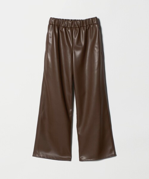 CINOH（チノ）の「【別注】＜CINOH＞レザーライク パンツ（その他パンツ・レディース・ブラック/ブラウン系・36/38）」の12枚目の写真