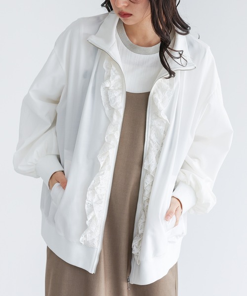 somari imagination（ソマリ イマジネーション）の「『レースフリルブルゾン』（ブルゾン・レディース・オフホワイト/ブラック・FREE）」の5枚目の写真