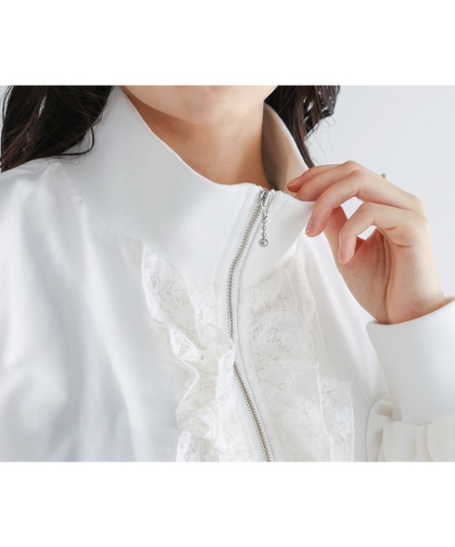 somari imagination（ソマリ イマジネーション）の「『レースフリルブルゾン』（ブルゾン・レディース・オフホワイト/ブラック・FREE）」の13枚目の写真