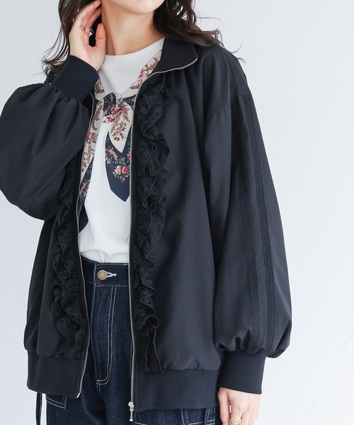 somari imagination（ソマリ イマジネーション）の「『レースフリルブルゾン』（ブルゾン・レディース・オフホワイト/ブラック・FREE）」の20枚目の写真