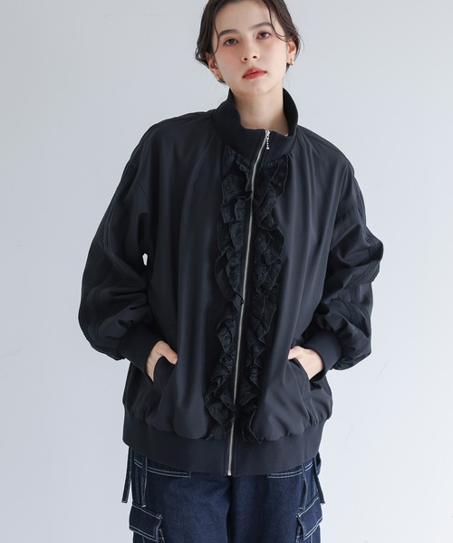 somari imagination（ソマリ イマジネーション）の「『レースフリルブルゾン』（ブルゾン・レディース・オフホワイト/ブラック・FREE）」の21枚目の写真