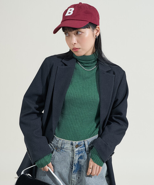 FREAK'S STORE(フリークスストア)の「ウォッシャブル タートルネックニット(ニット/セーター・レディース・オフホワイト/ブラウン/ブラック/オリーブ/レッド・フリ-)」の21枚目の写真