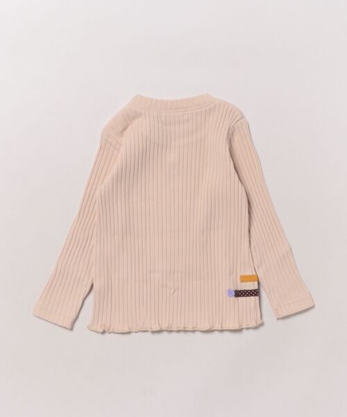 RAGMART（ラグマート）の「テレコ長袖Ｔシャツ（Tシャツ/カットソー・キッズ・ブラウン/グリーン/ピンク/アイボリー・90cm/95cm/80ｃｍ）」の5枚目の写真