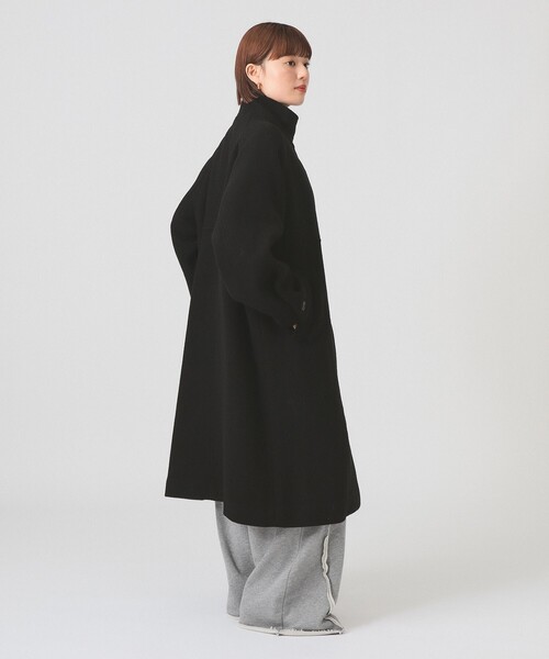 Ray BEAMS（レイビームス）の「スタンドカラー シングル コート（ステンカラーコート・レディース・ブラック/ブラウン・0/1）」の20枚目の写真