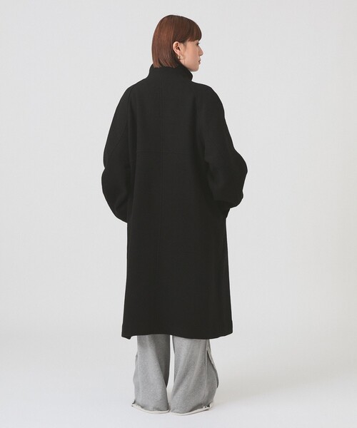Ray BEAMS（レイビームス）の「スタンドカラー シングル コート（ステンカラーコート・レディース・ブラック/ブラウン・0/1）」の21枚目の写真