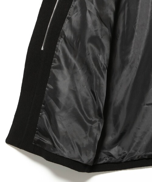 Ray BEAMS（レイビームス）の「スタンドカラー シングル コート（ステンカラーコート・レディース・ブラック/ブラウン・0/1）」の10枚目の写真